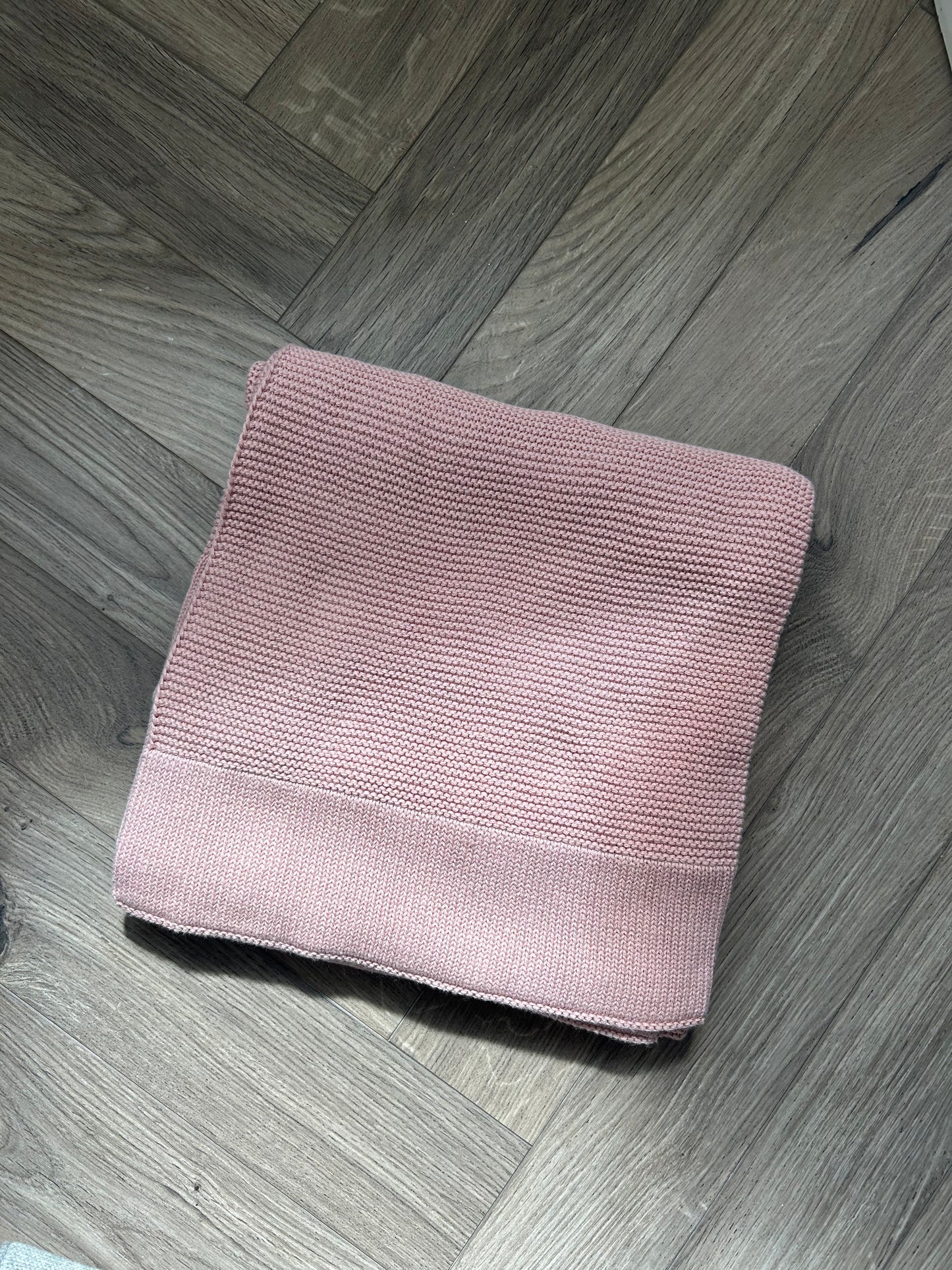 Dusty Pink Personalised Cotton Blanket